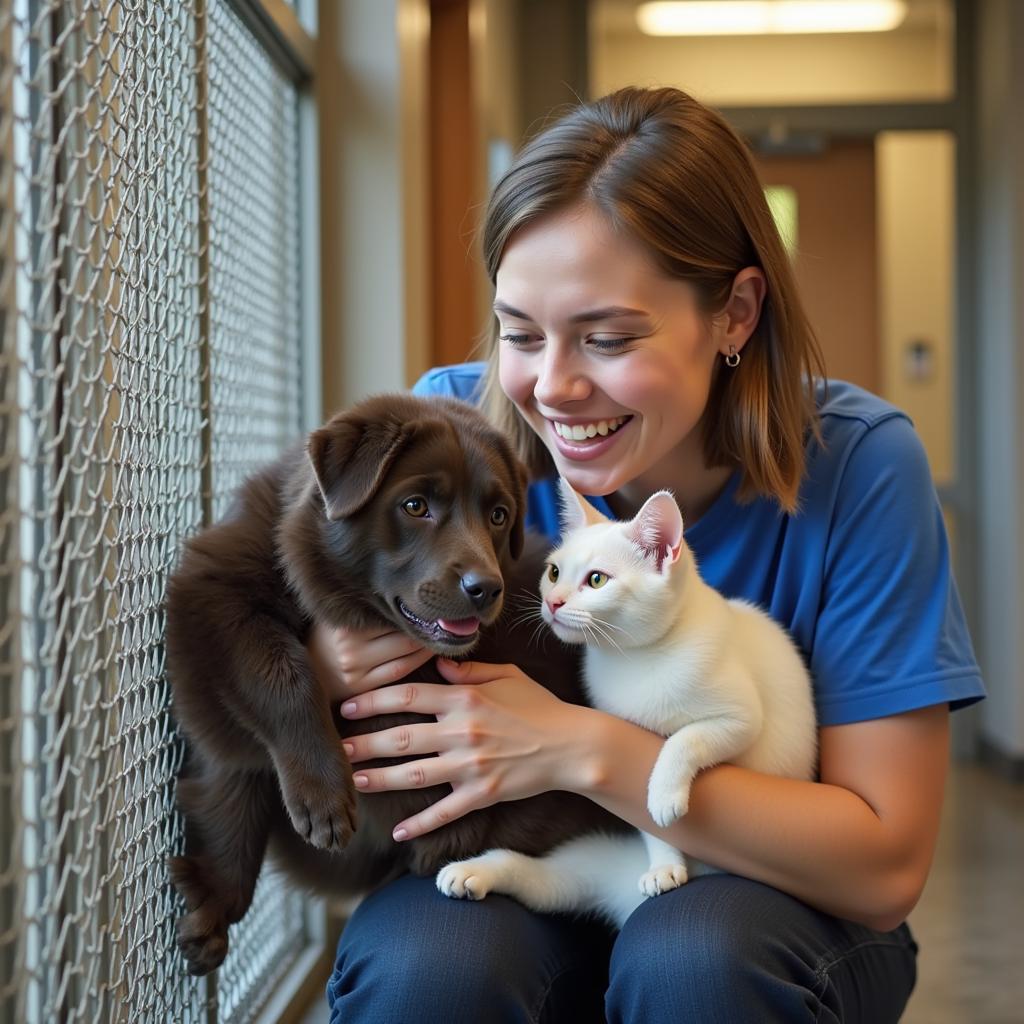 Volunteering at the Kauai Humane Society