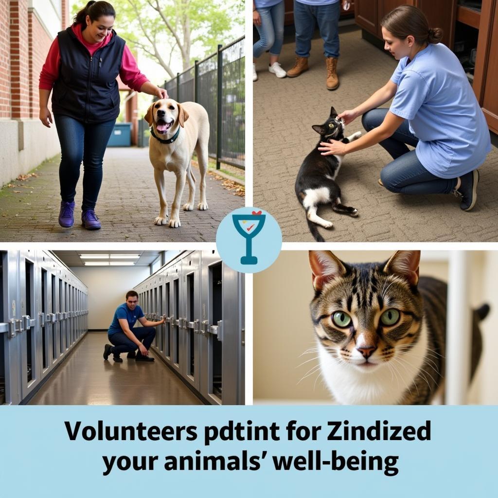 Volunteers at the Winona Humane Society