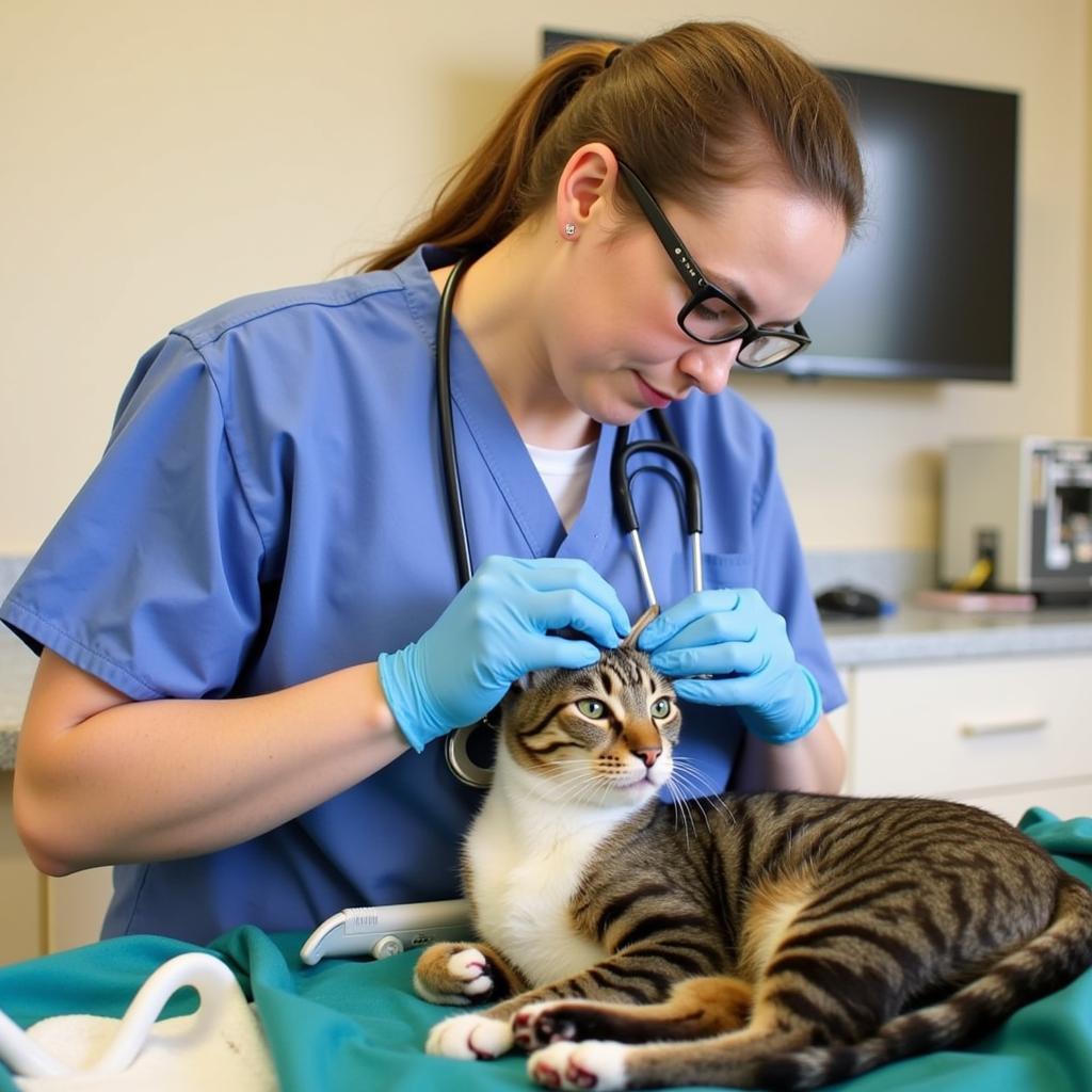 Caring for animals at the Allen County Humane Society