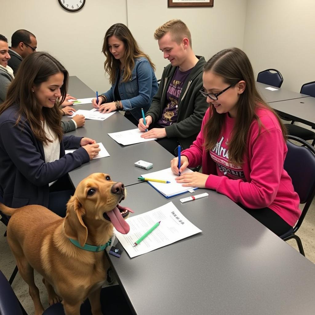 A successful adoption event at the Athens TN Humane Society, connecting animals with loving homes.