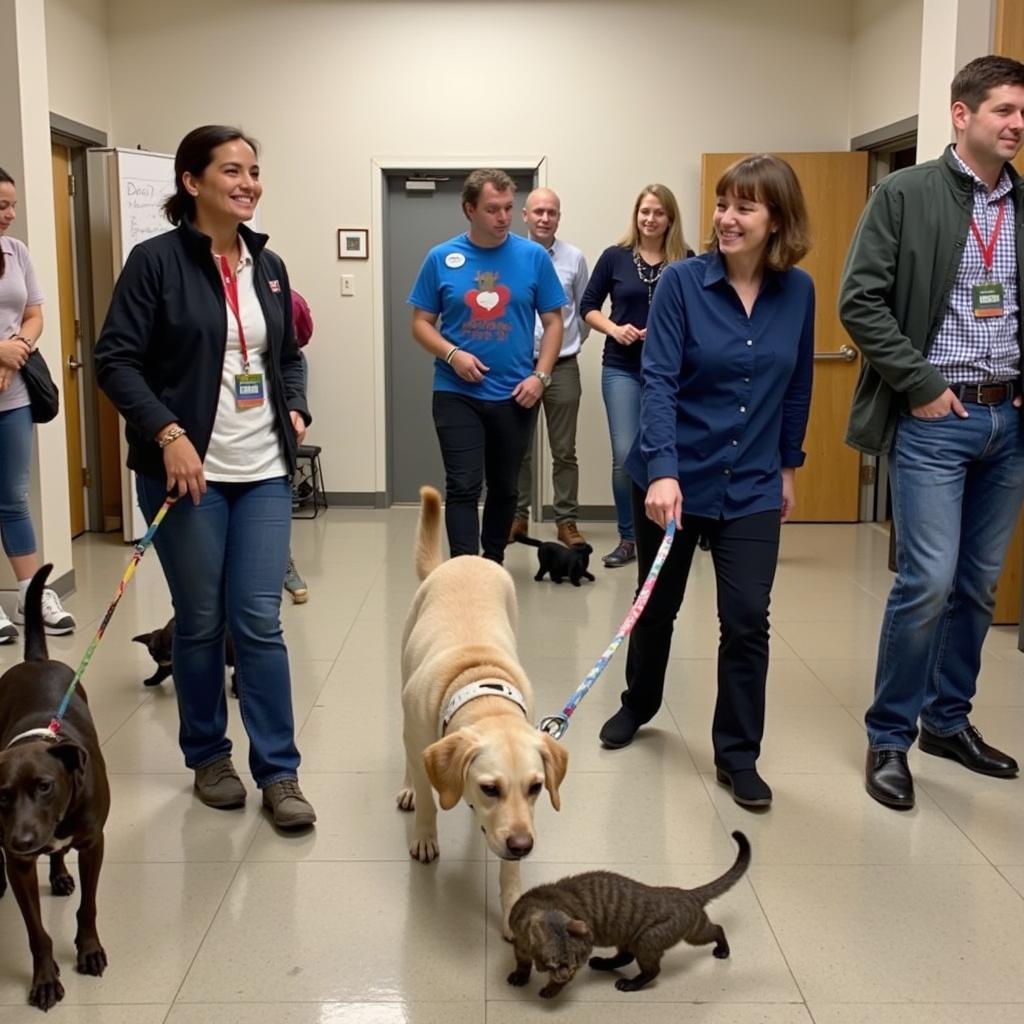 Volunteers at the Bucks County Humane Society