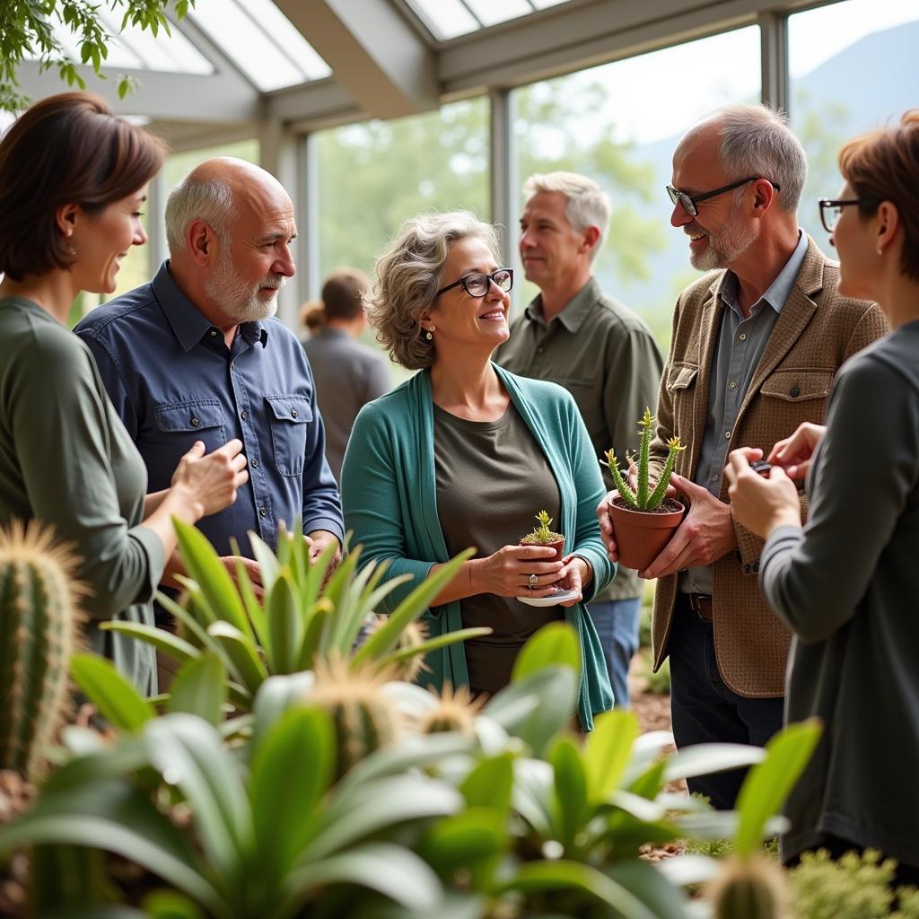 Members of a Desert Horticultural Society at a Meeting