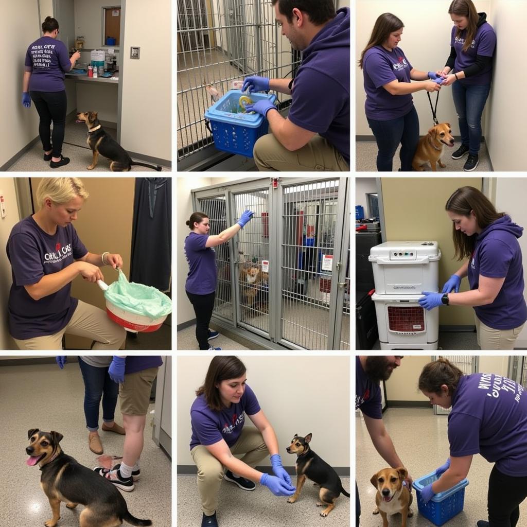 Volunteers at the Gary Humane Society making a difference