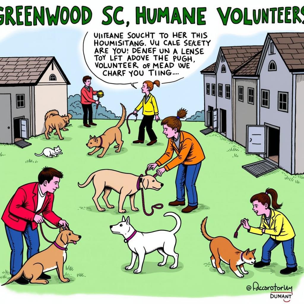 Volunteers at Greenwood SC Humane Society