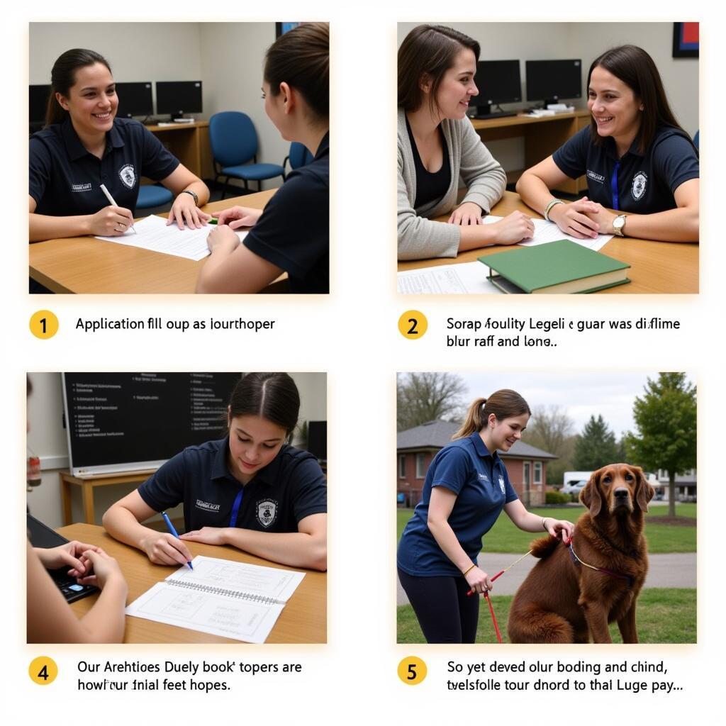 The adoption process at the Hendricks County Humane Society.