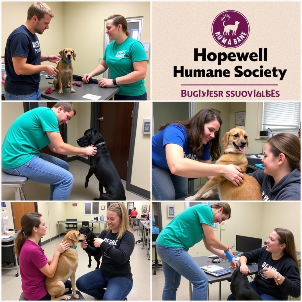 Volunteers at the Hopewell Humane Society