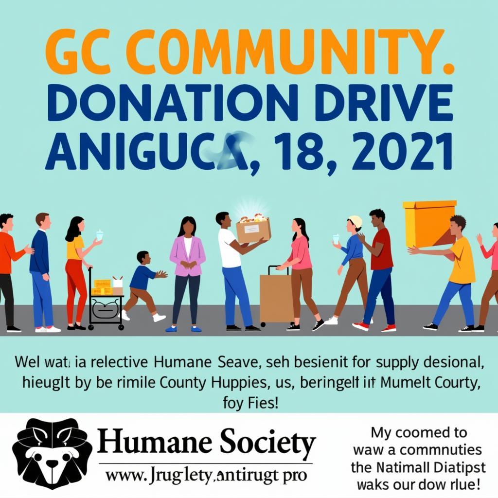 Community Donation Drive for the Humane Society