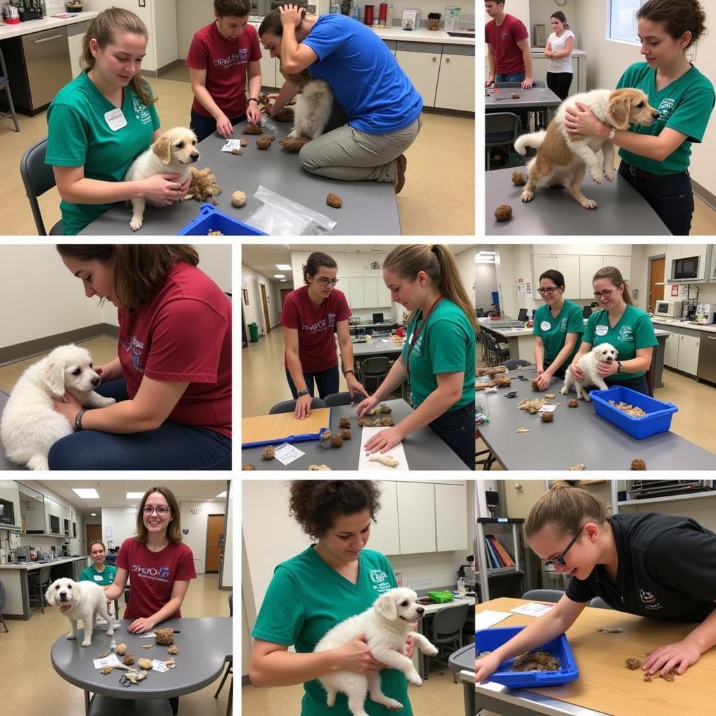 Volunteers Caring for Animals at the Sioux City Humane Society