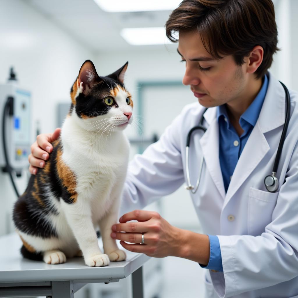 Veterinarian Examining a Cat at the Humane Society Wetumpka AL