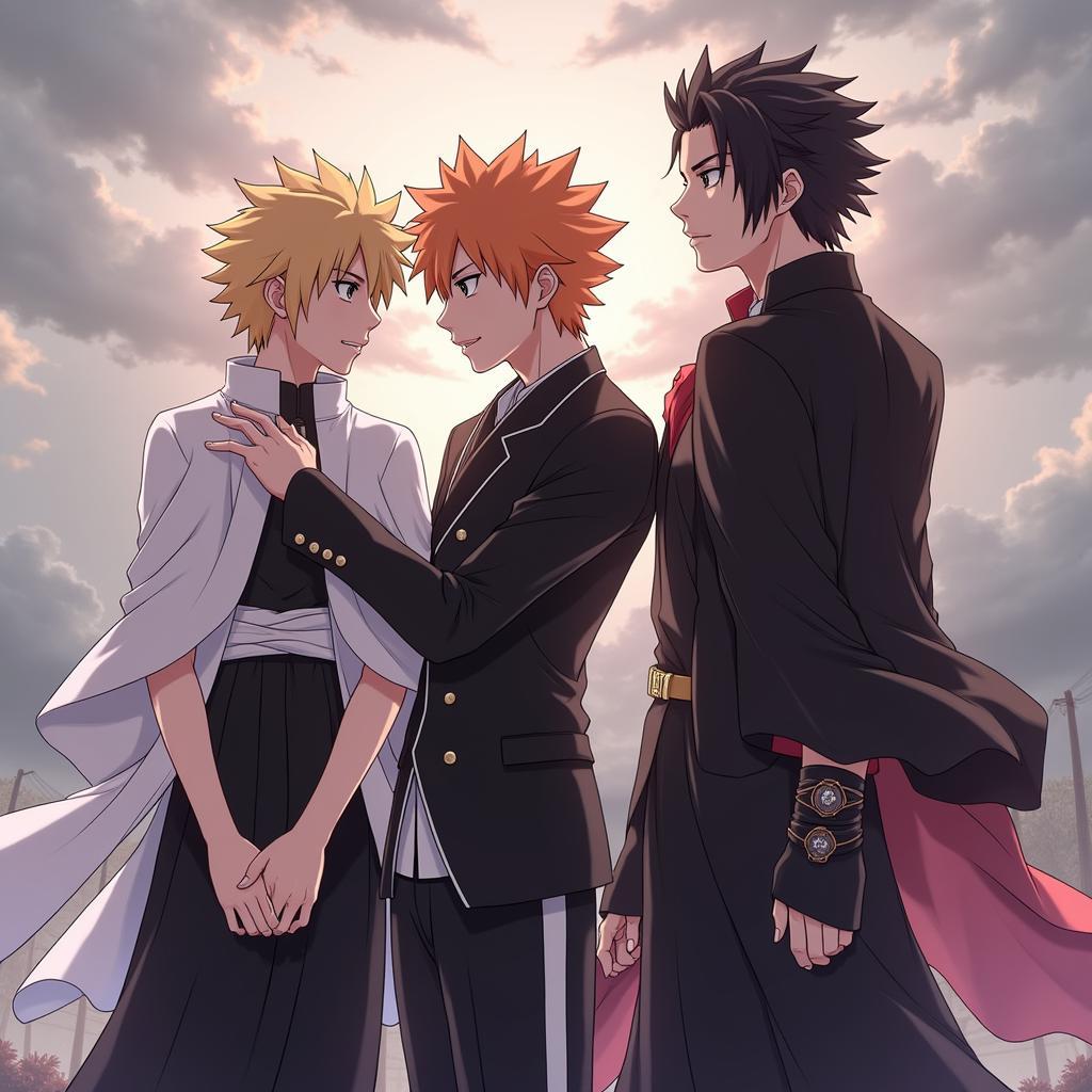 Ichigo Kurosaki’s Alliance with Byakuya and Renji