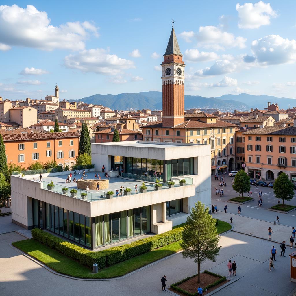 Modern Architecture in an Italian City