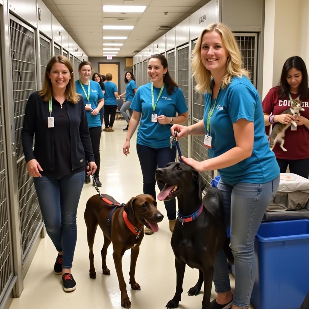 Volunteering at the James River Humane Society