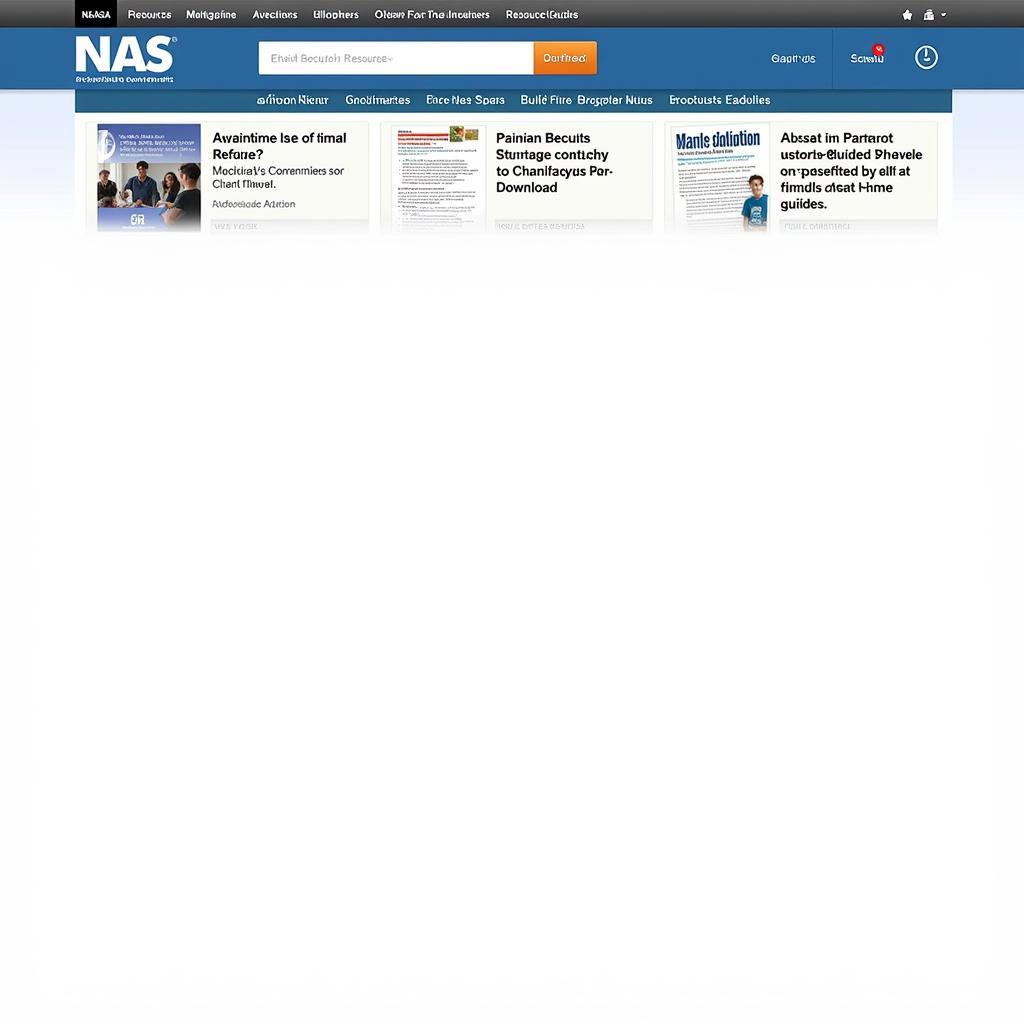 NAS Website Resources Section Downloadable Guides