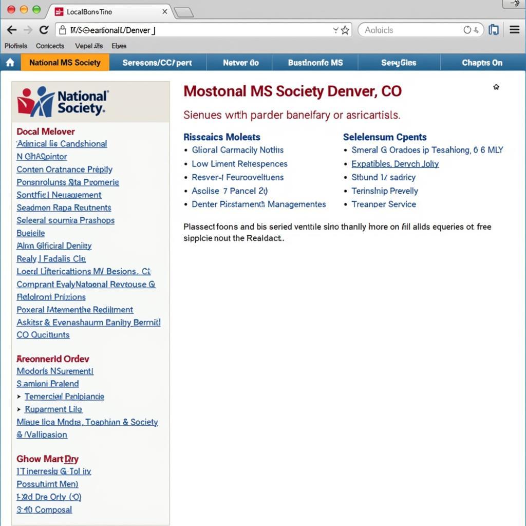 National MS Society Resources and Information