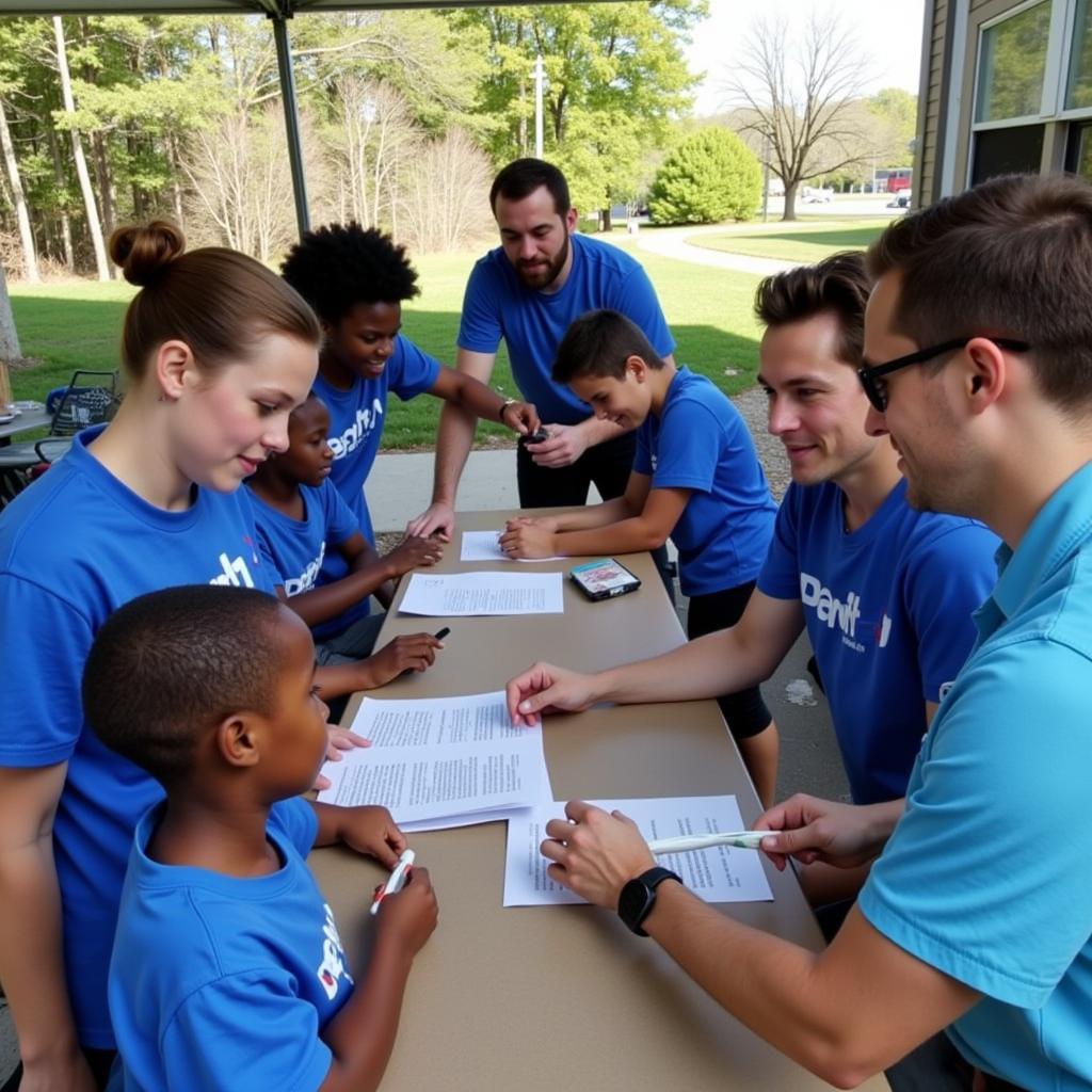 NH Dental Society Members at a Community Outreach Event