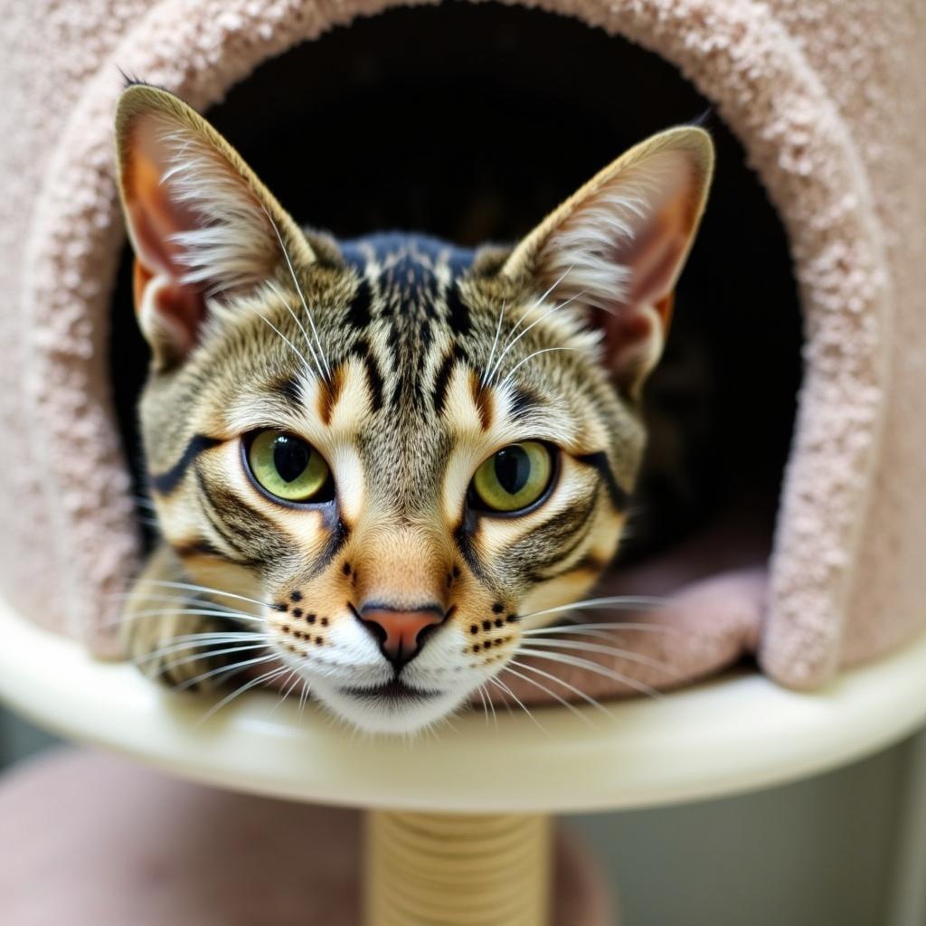 A cat waiting for adoption at the NWGA Humane Society