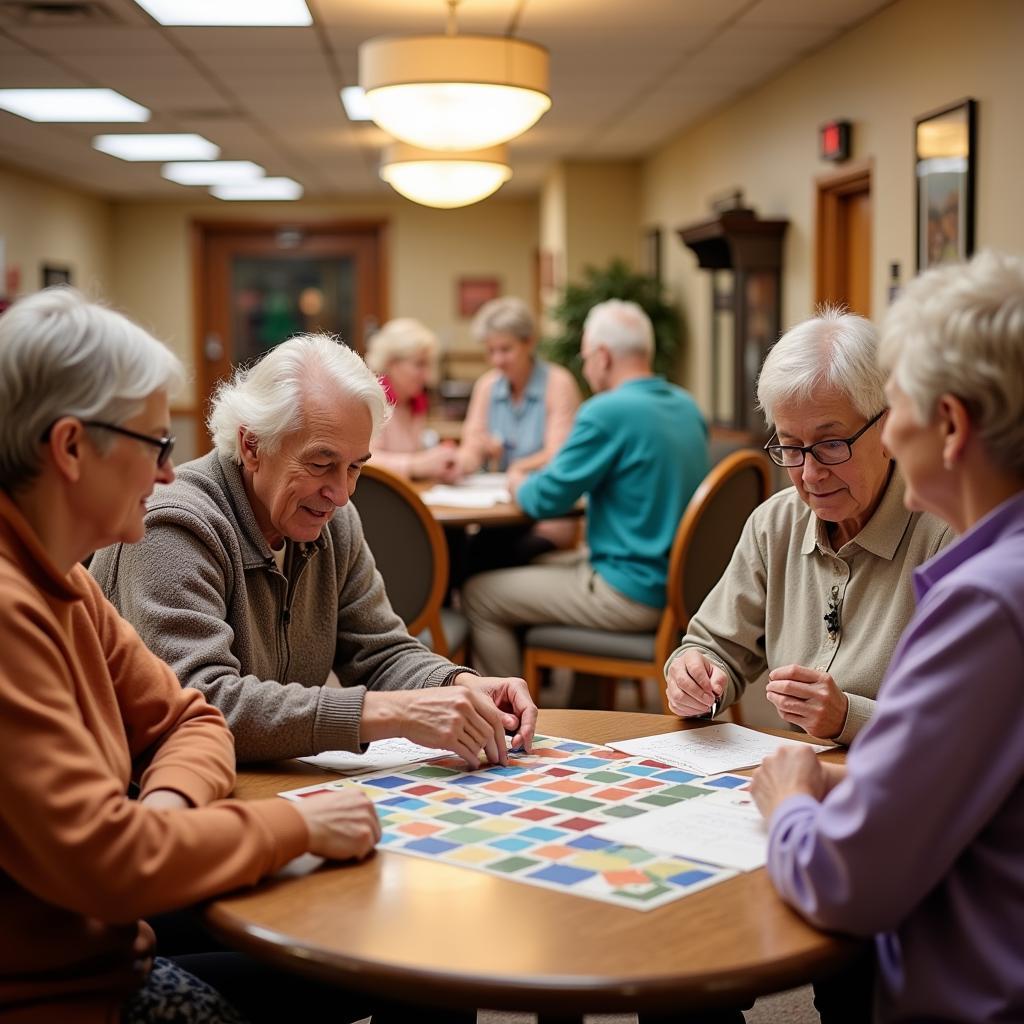 Social activities at a Pasadena convalescent society