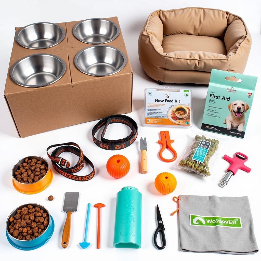 Essential pet supplies for adoption day