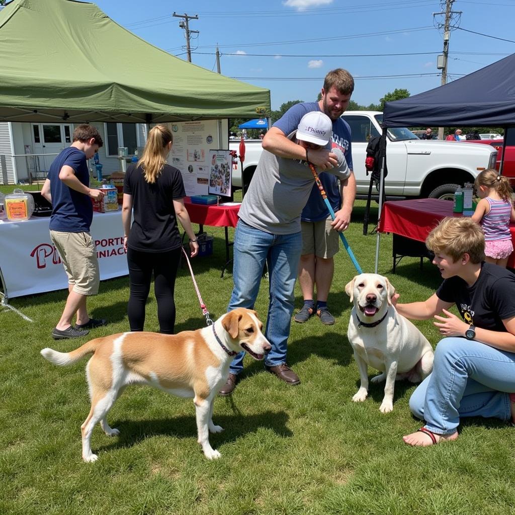 Community event at the Portage Humane Society promoting pet adoption