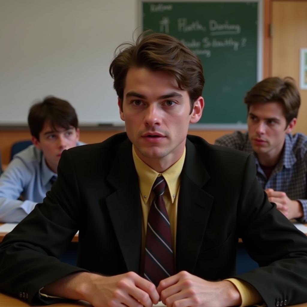 Steven Meeks in Dead Poets Society Classroom Scene