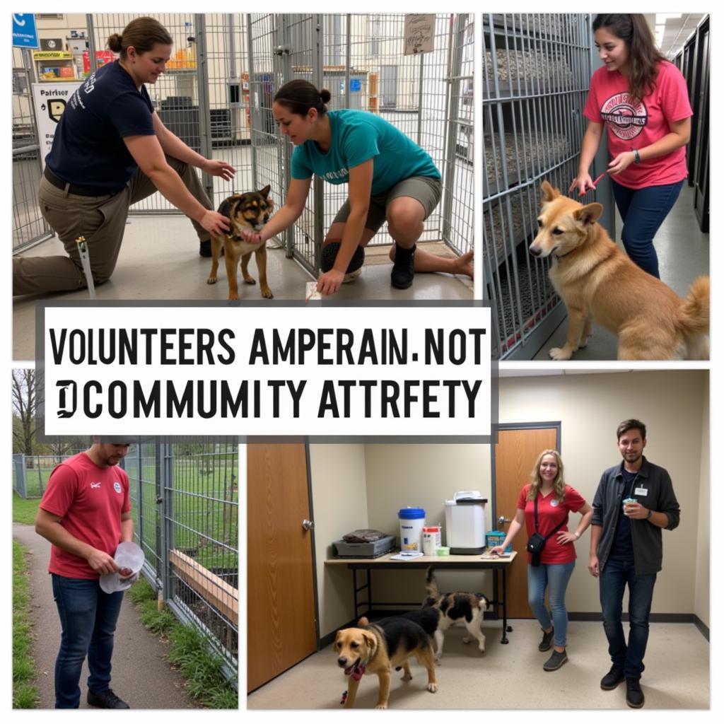 Volunteers helping at the Crawford County Humane Society